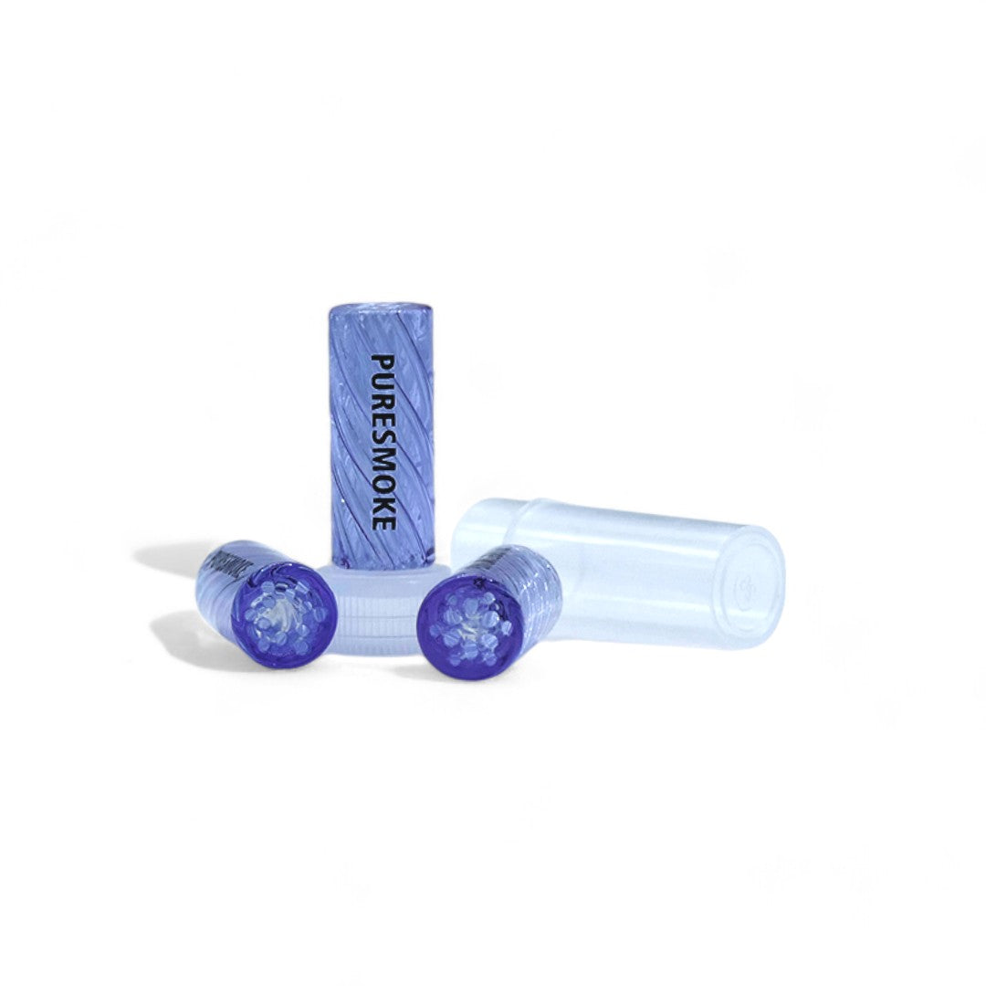 PURESMOKE 12mm Big Size Spiral Glasfilter Tip Light Violett (Special Edition) - PURESMOKE Filters