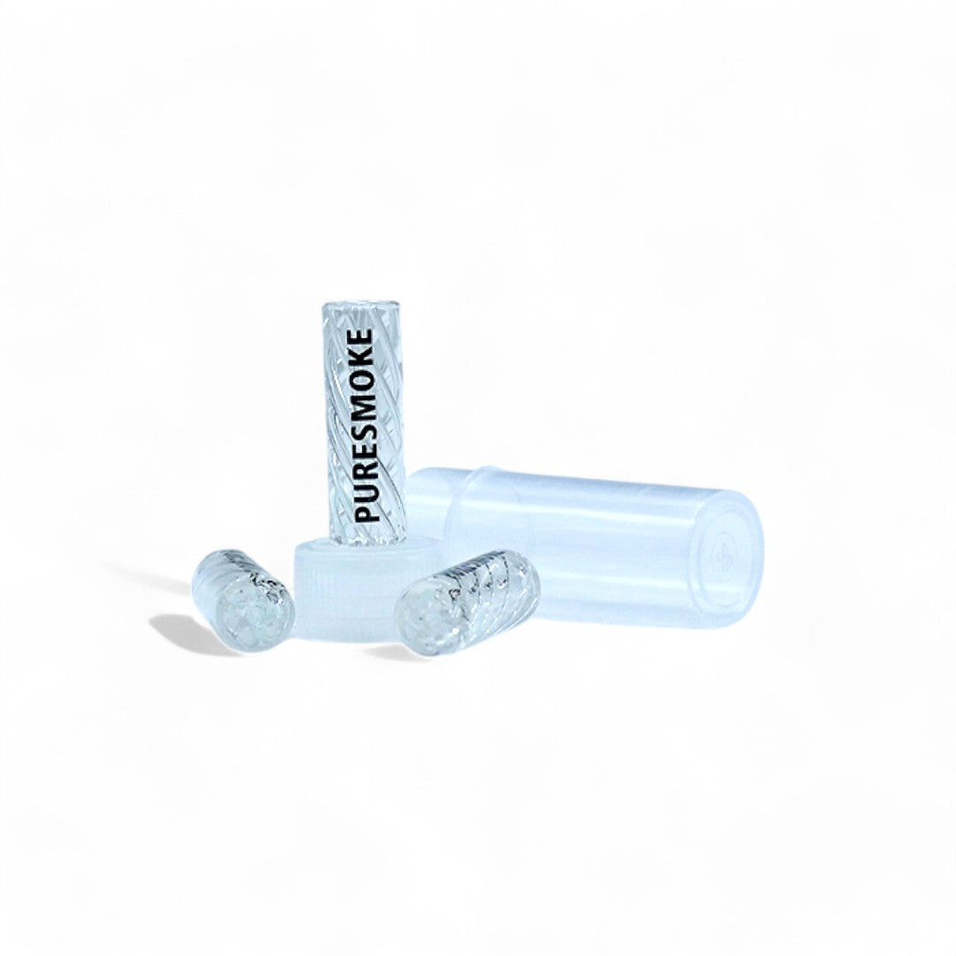 PURESMOKE 8mm Spiral Glasfilter Tip Clear - PURESMOKE Filters