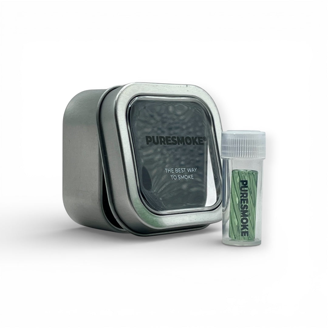 PURESMOKE Twist Glasfilter | ⍉ 10mm | Crystal Moss PURESMOKE Filters