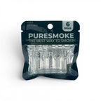 PURESMOKE Two Stitches Glasfilter | 6er Pack ⍉ 8mm | Jelly Clear - PURESMOKE Filters