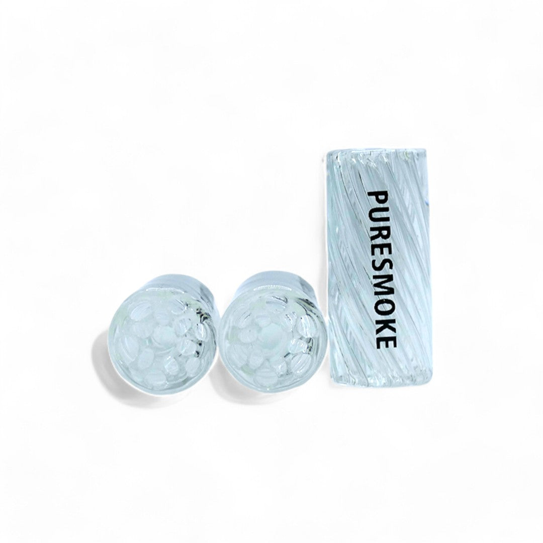 PURESMOKE 14mm Big Size Spiral Glasfilter Tip Clear (Special Edition) - PURESMOKE Filters