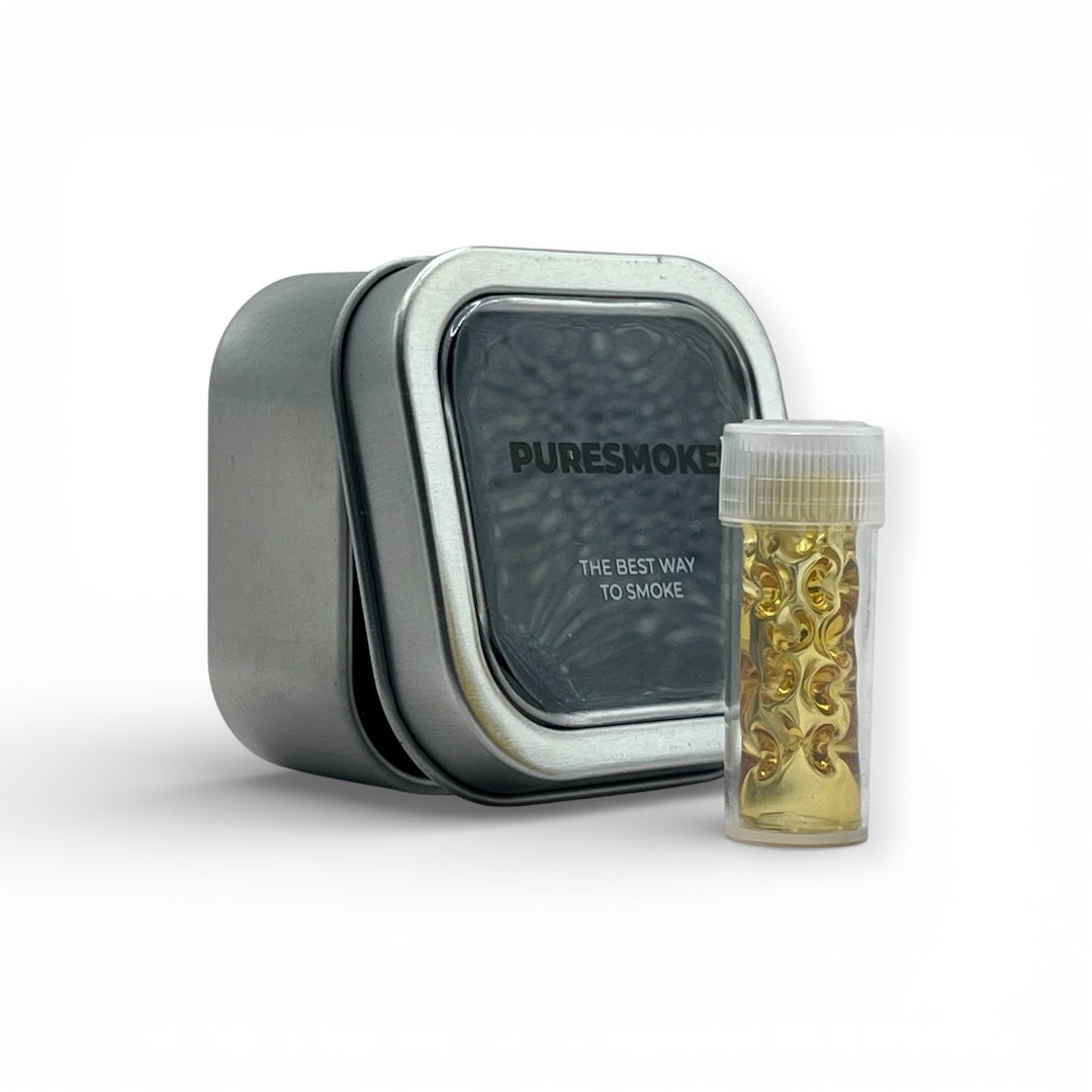 PURESMOKE Twenty Stitches Glasfilter | ⍉ 12mm | Golden Amber - PURESMOKE Filters