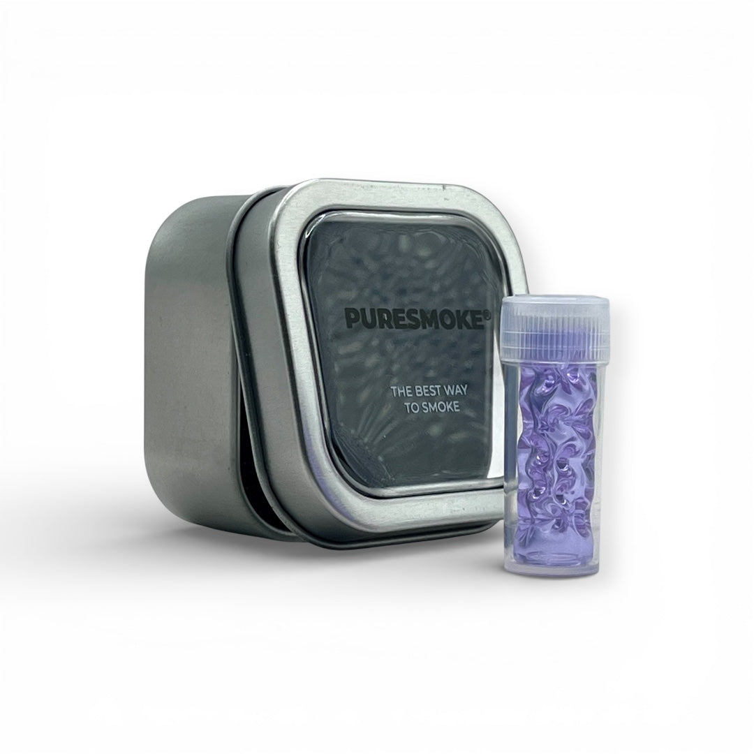 PURESMOKE Twenty Stitches Glasfilter | ⍉ 12mm | Lavender Mist - PURESMOKE Filters