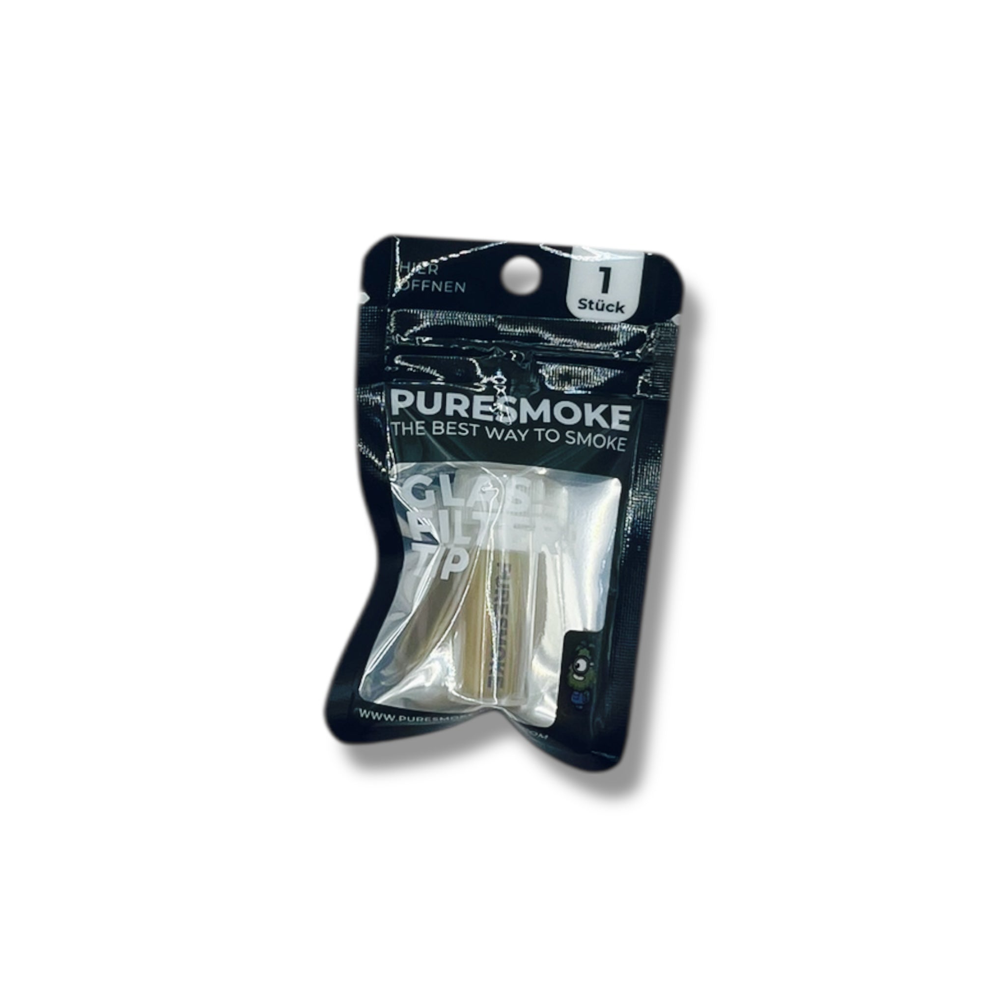 PURESMOKE 10mm Milky Glasfilter Tip - Sunrise Orange - PURESMOKE Filters