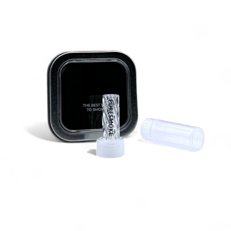 PURESMOKE 8mm Spiral Glasfilter Tip - Clear - PURESMOKE Filters