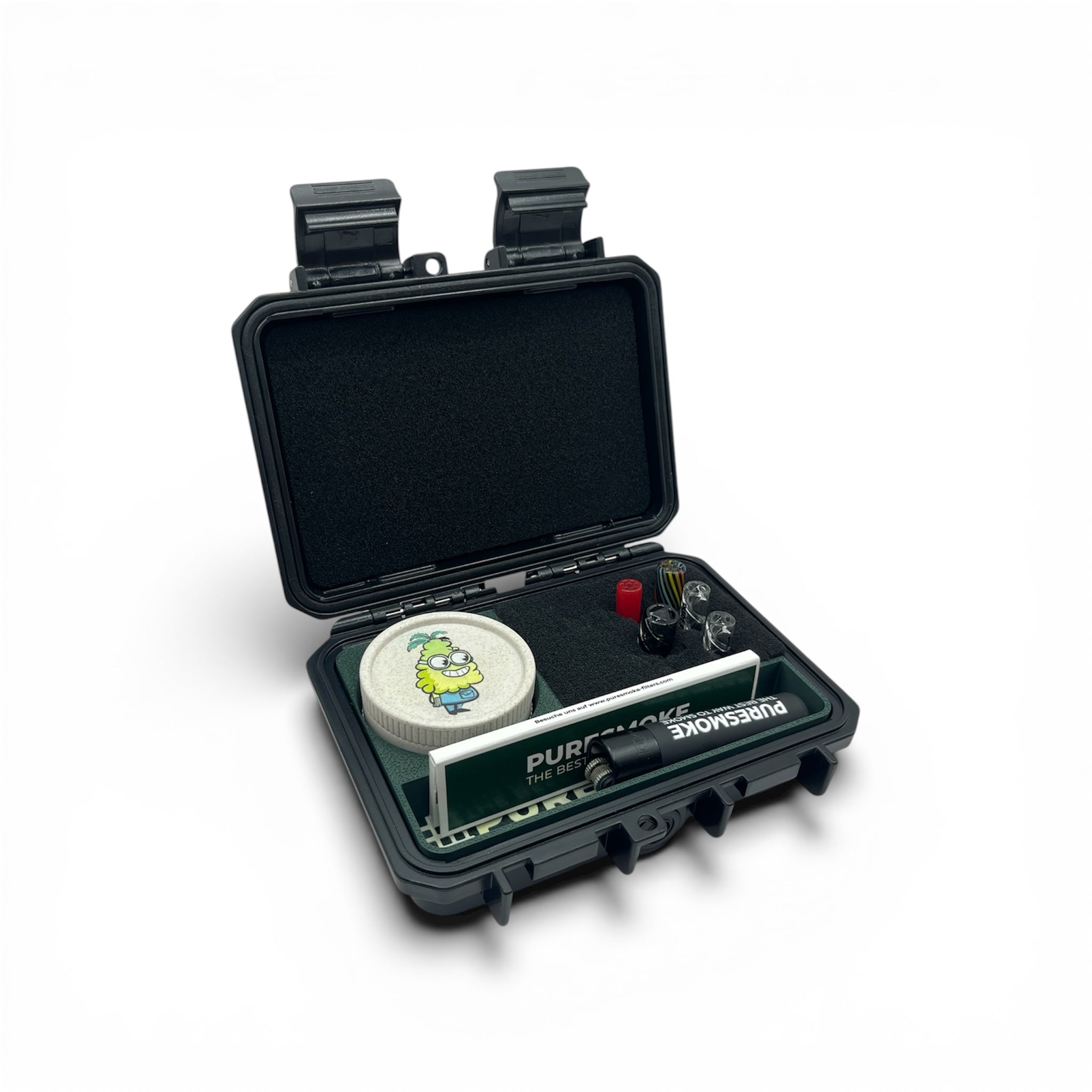 PURESMOKE Hardcase Aufbewahrungsbox für Glasfilter (Mittlere Größe)