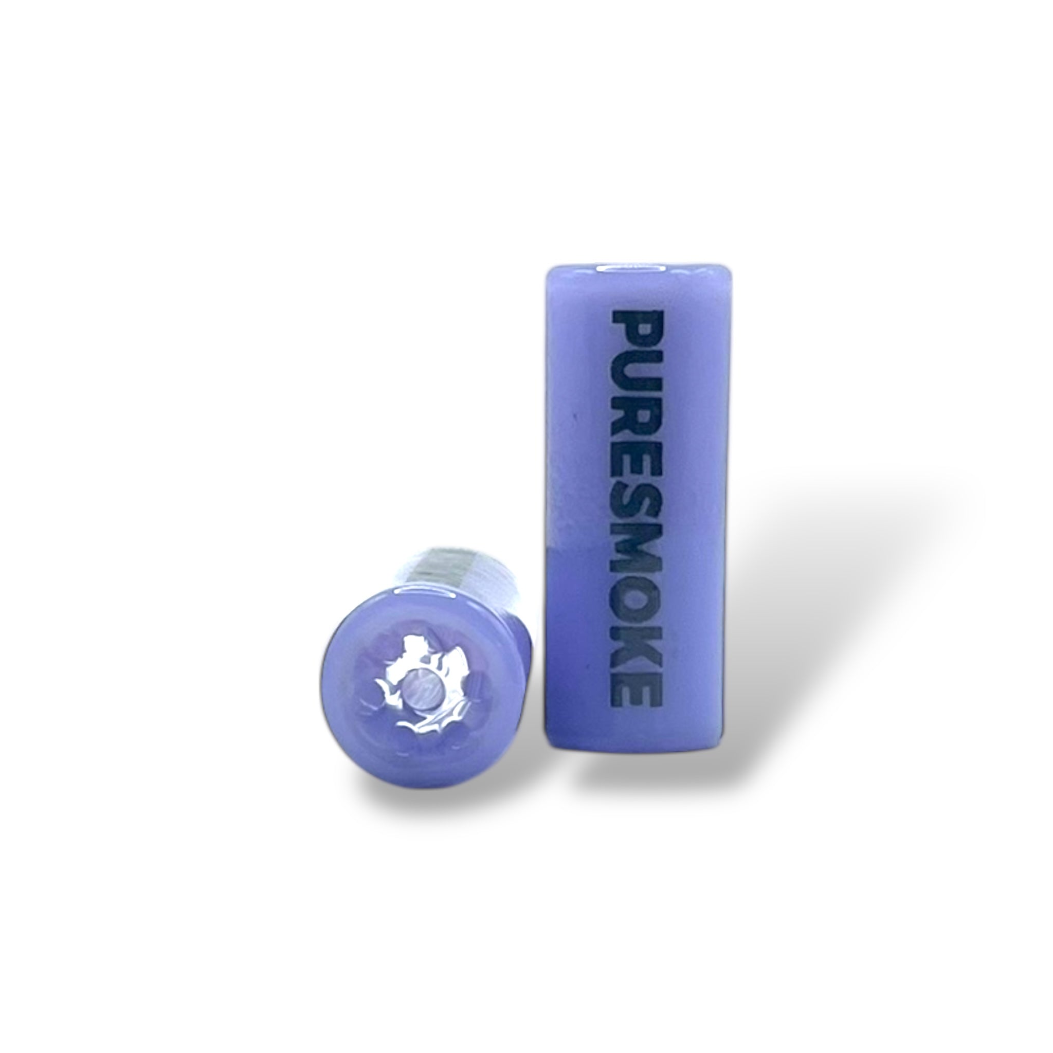 PURESMOKE 10mm Milky Glasfilter Tip - Dark Violett - PURESMOKE Filters