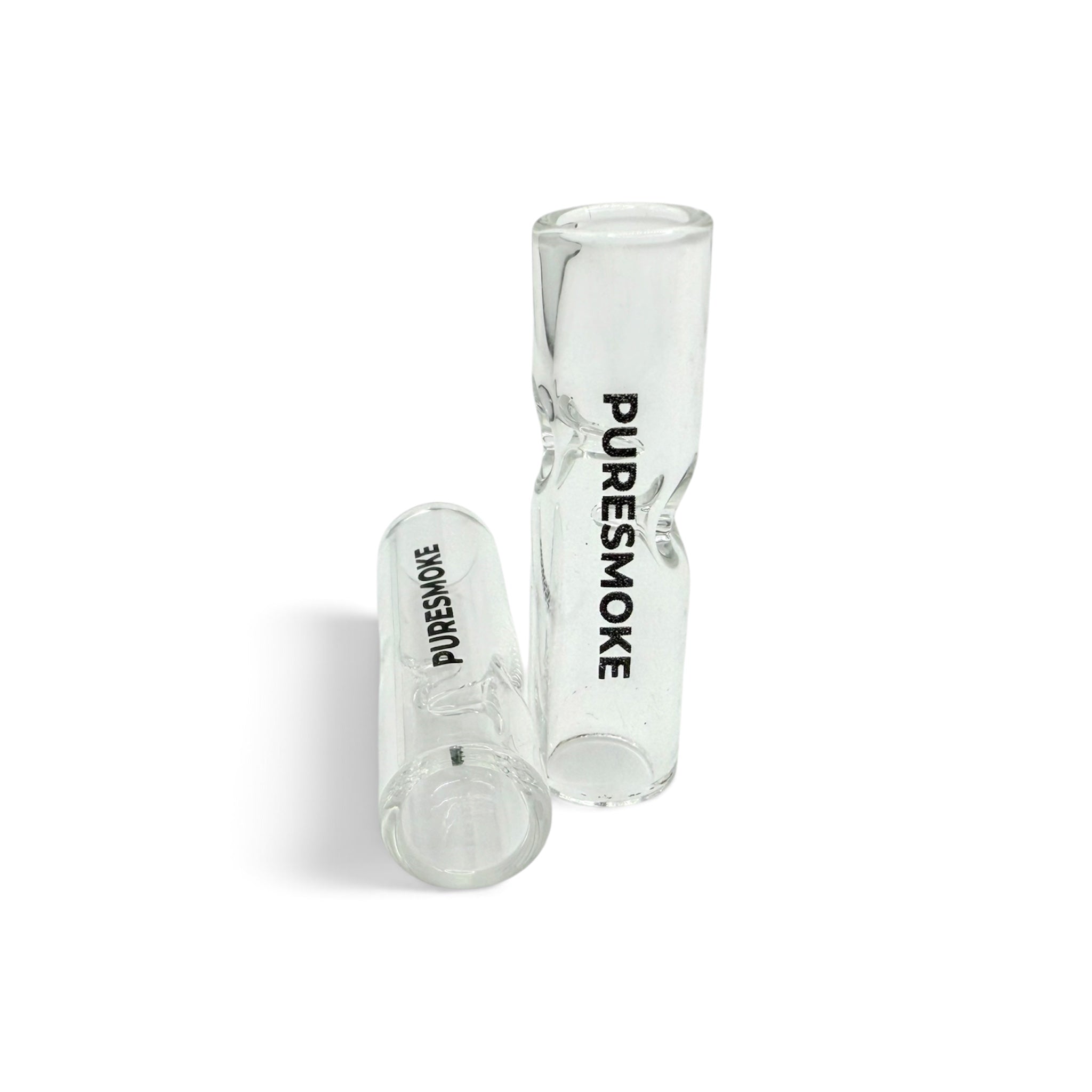 PURESMOKE Two Stitches Glasfilter | Single | ⍉ 11x40 mm | Jelly Clear