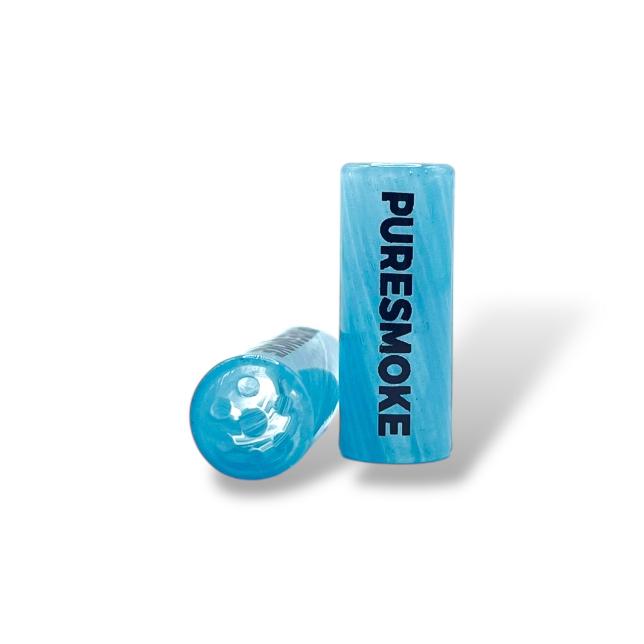 PURESMOKE 8mm Milky Glasfilter Tip - Baby Blue - PURESMOKE Filters