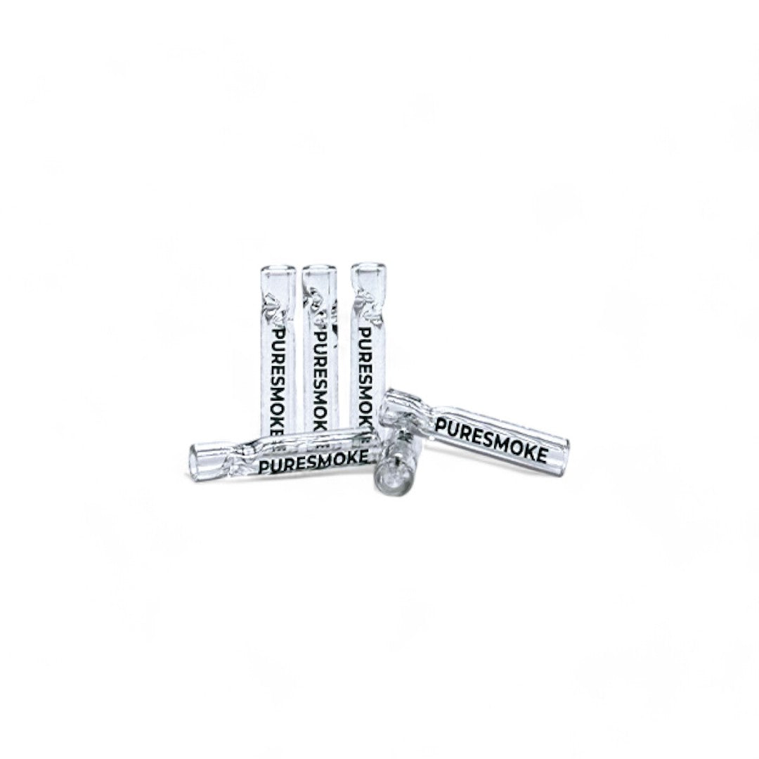 PURESMOKE 6mm "Two Stitches" Glastip clear - PURESMOKE Filters