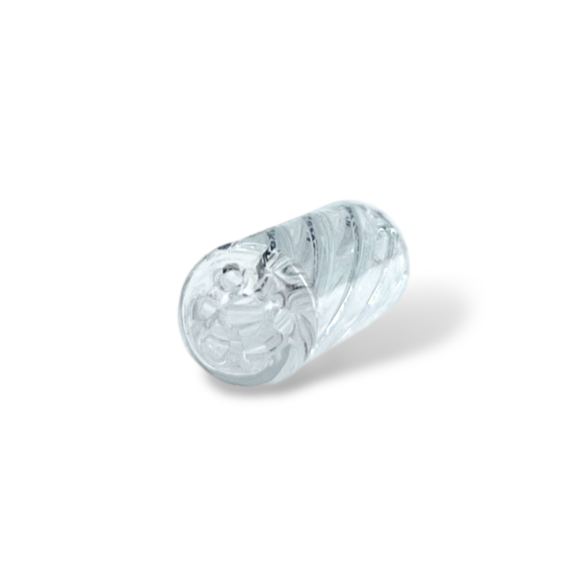 PURESMOKE 8mm Spiral Glasfilter Tip - Clear - PURESMOKE Filters