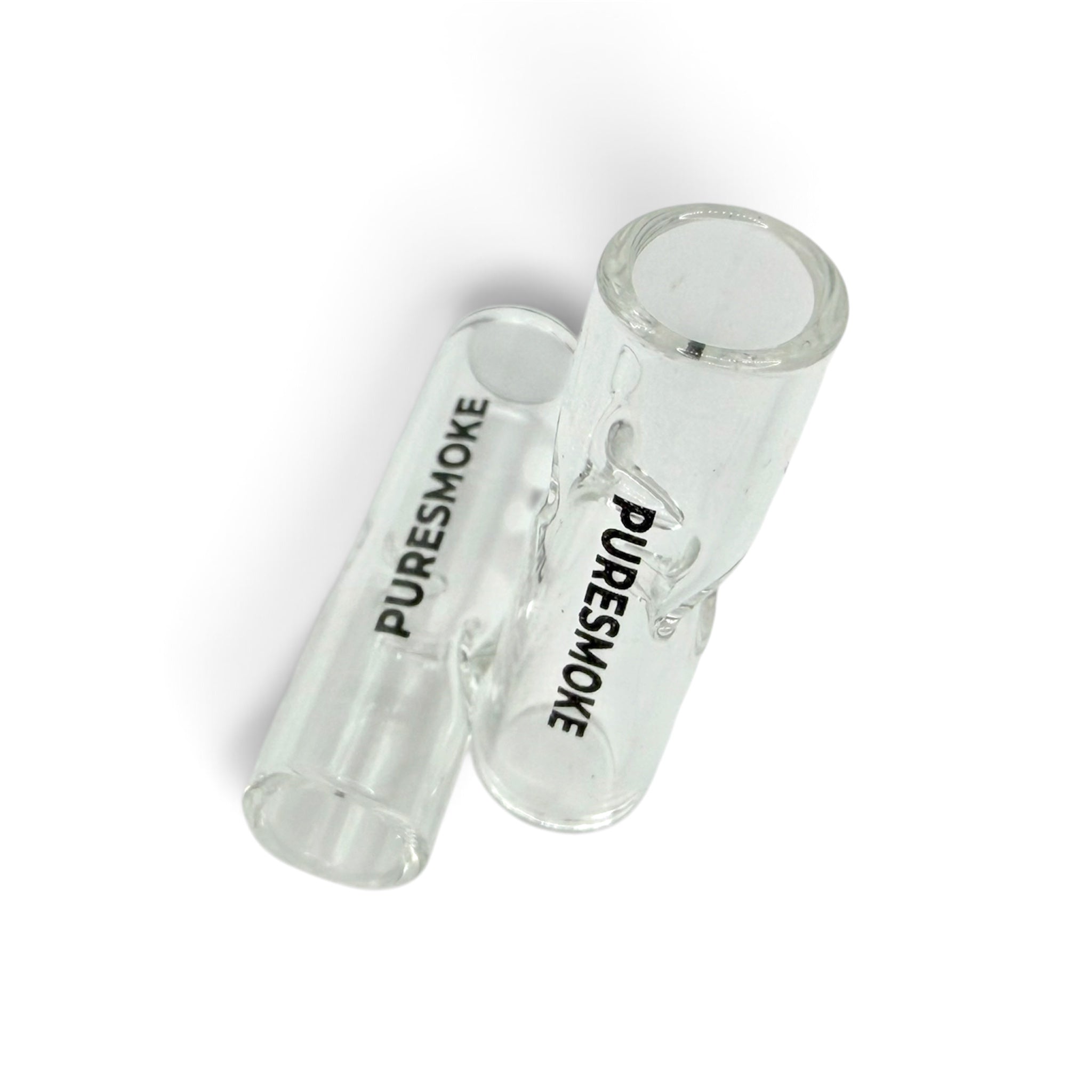 PURESMOKE Two Stitches Glasfilter | Single | ⍉ 11x40 mm | Jelly Clear
