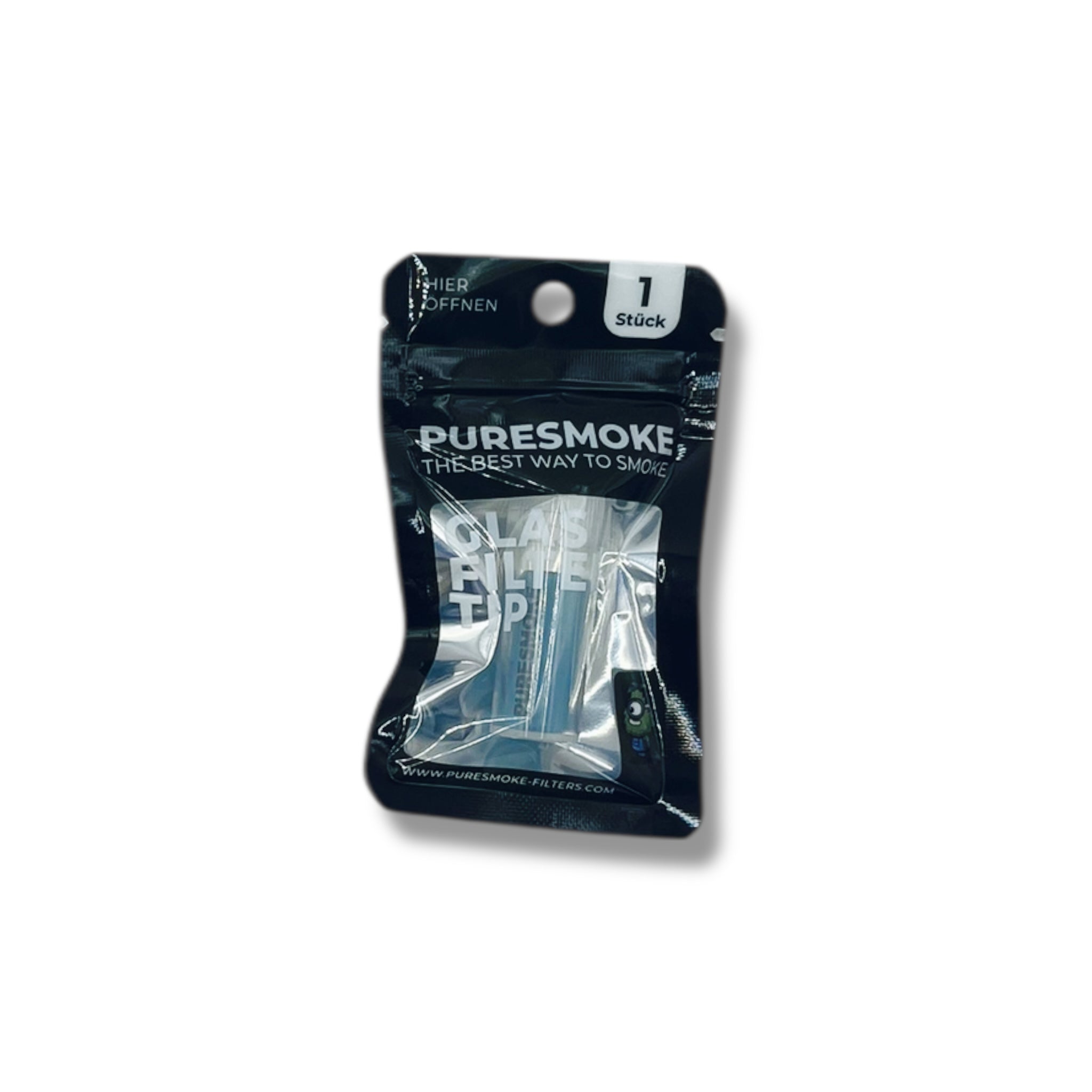 PURESMOKE 8mm Milky Glasfilter Tip - Baby Blue - PURESMOKE Filters