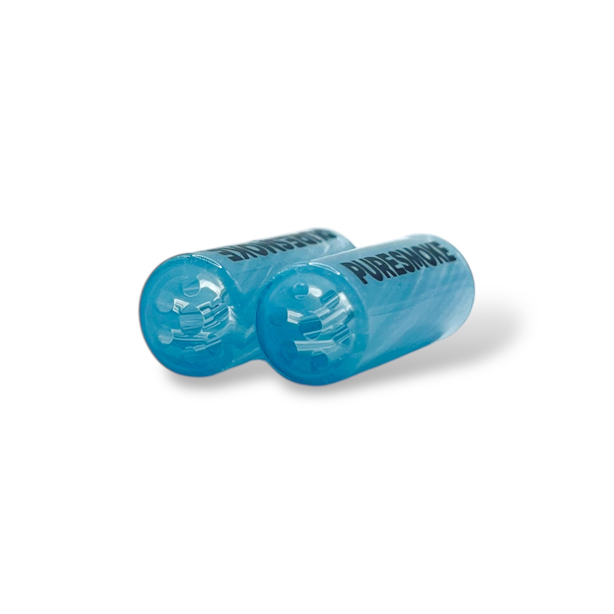 PURESMOKE 8mm Milky Glasfilter Tip - Baby Blue - PURESMOKE Filters