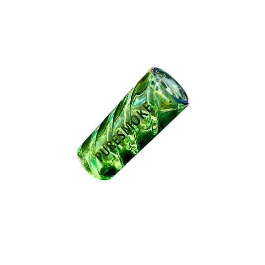 PURESMOKE 10mm Noodles Glastip - Light Green - PURESMOKE Filters