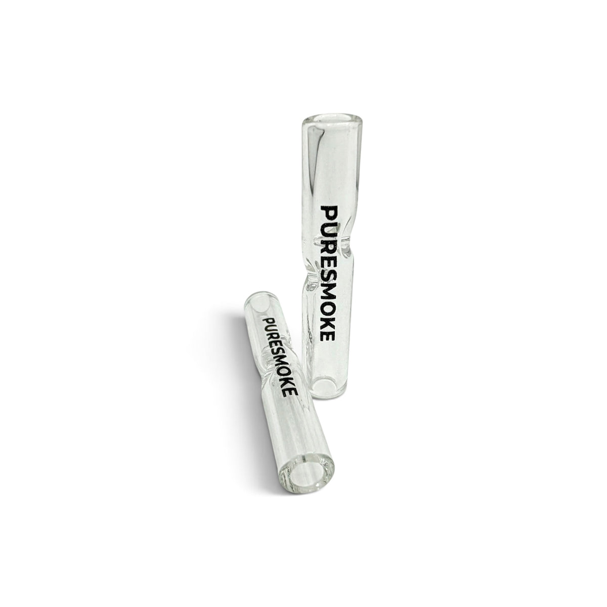 PURESMOKE Two Stitches Glasfilter | Single | ⍉ 7x40 mm | Jelly Clear - PURESMOKE Filters