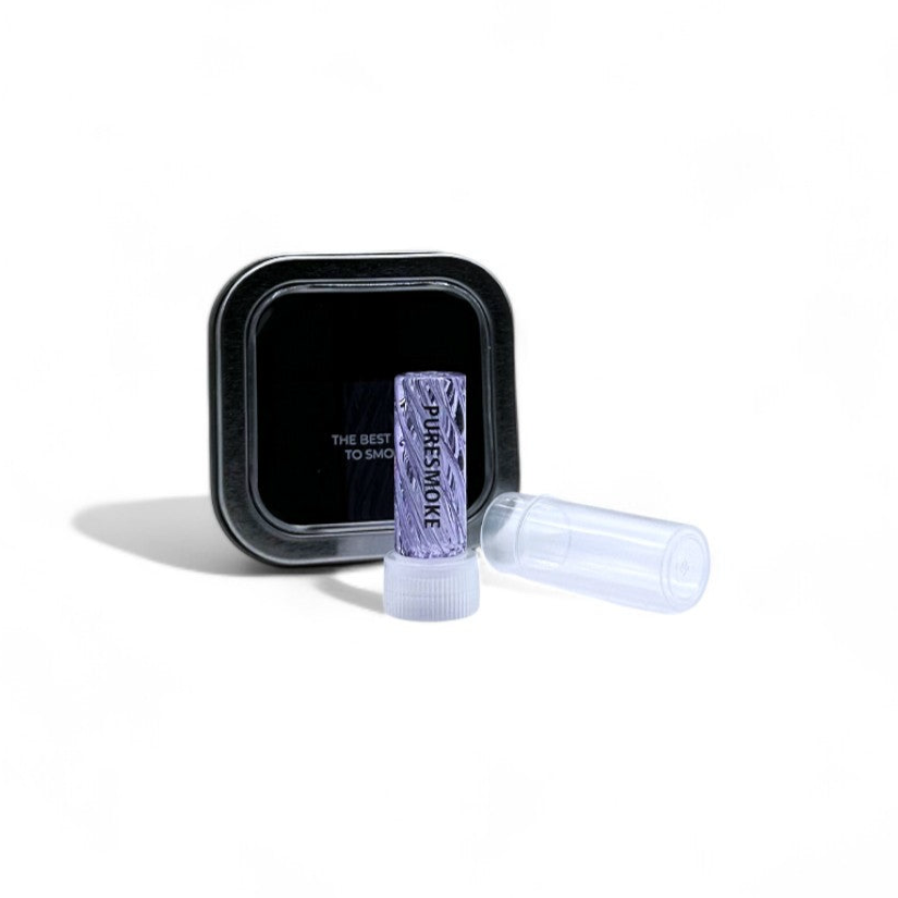 PURESMOKE 12mm Big Size Spiral Glasfilter Tip - Light Violett - PURESMOKE Filters