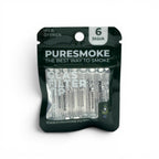 PURESMOKE Two Stitches Glasfilter | 6er Pack ⍉ 6mm | Jelly Clear - PURESMOKE Filters