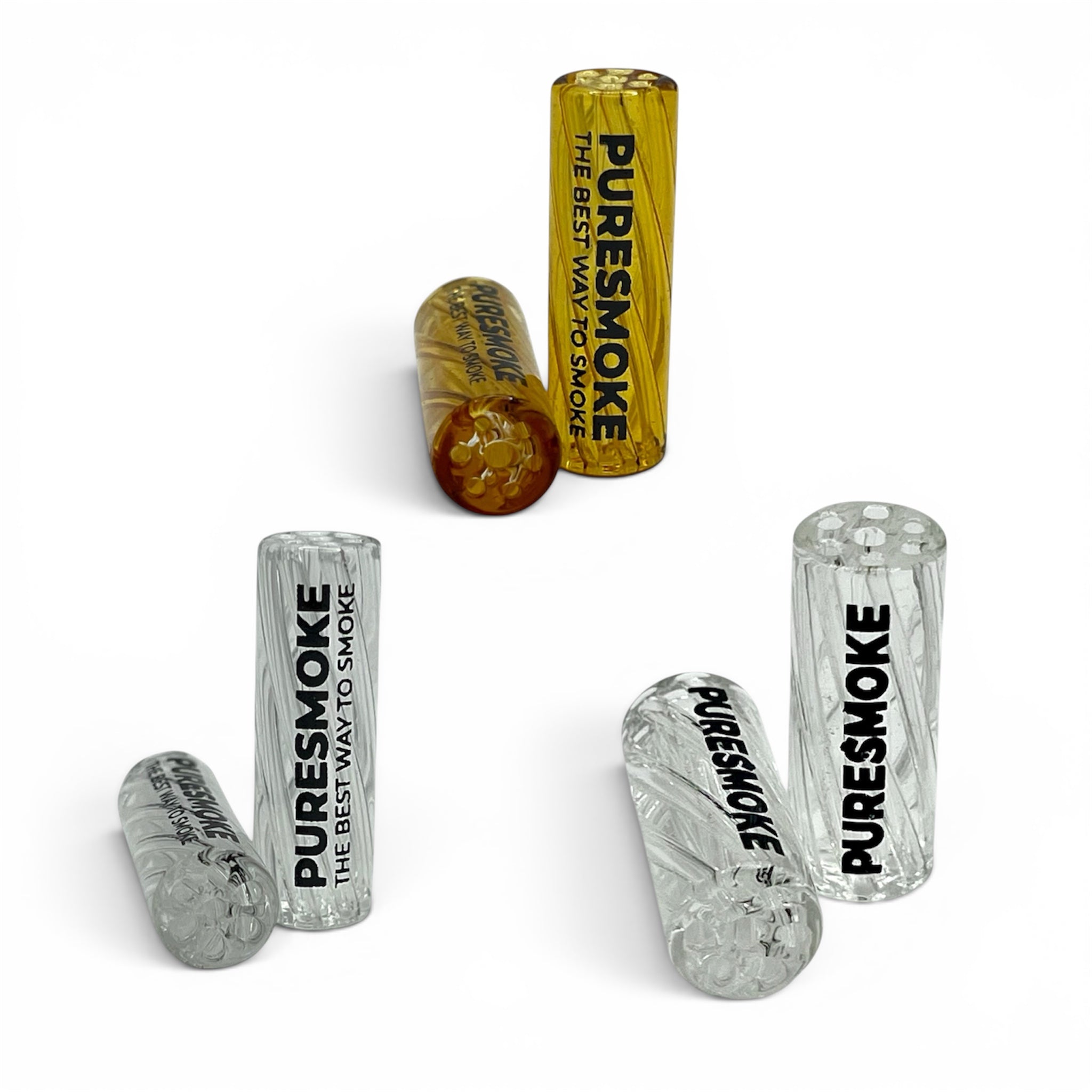 PURESMOKE 3er Pack Twist Glasfilter | ⍉ 8 & 10mm - PURESMOKE Filters