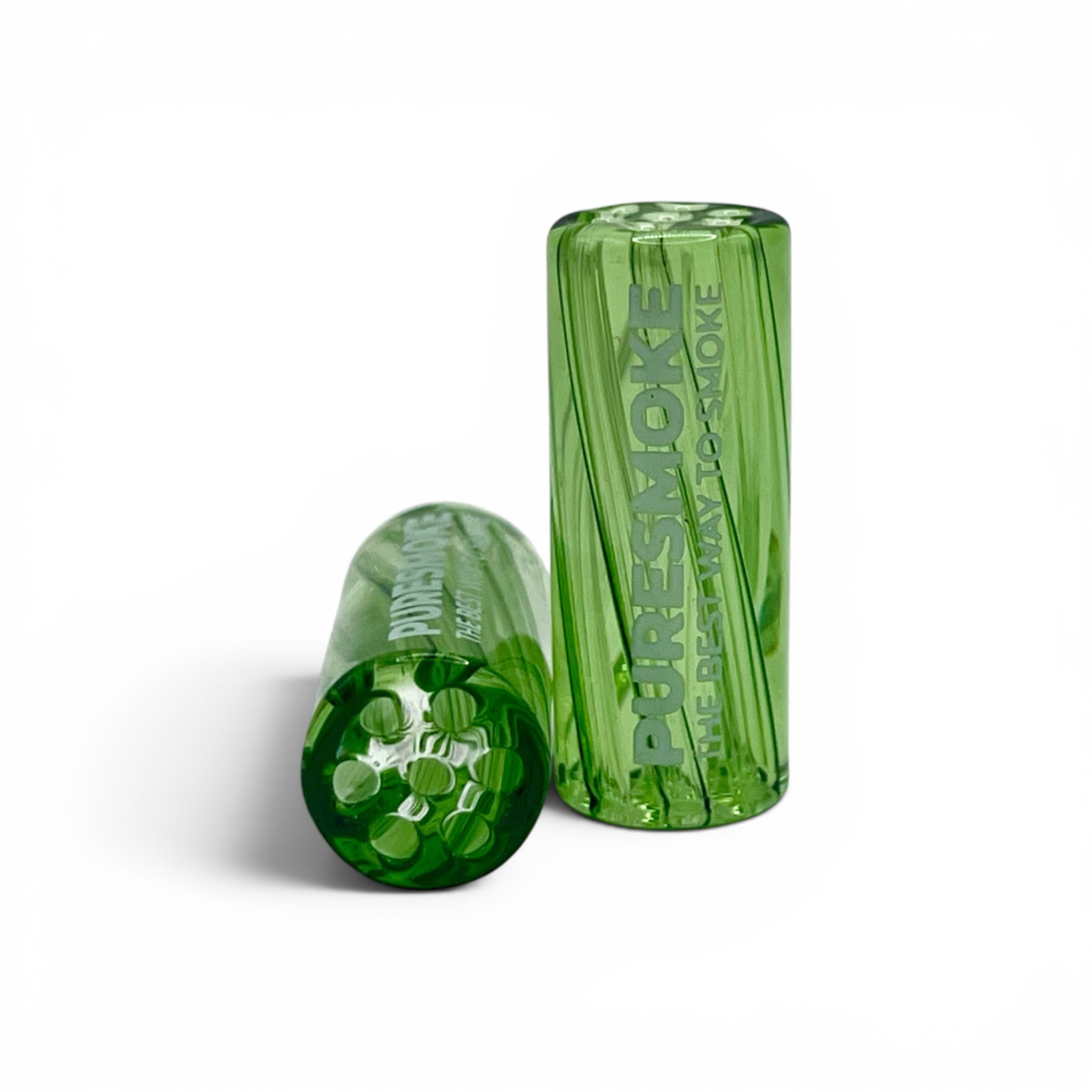 PURESMOKE Twist Glasfilter | ⍉ 10mm | Crystal Moss - PURESMOKE Filters