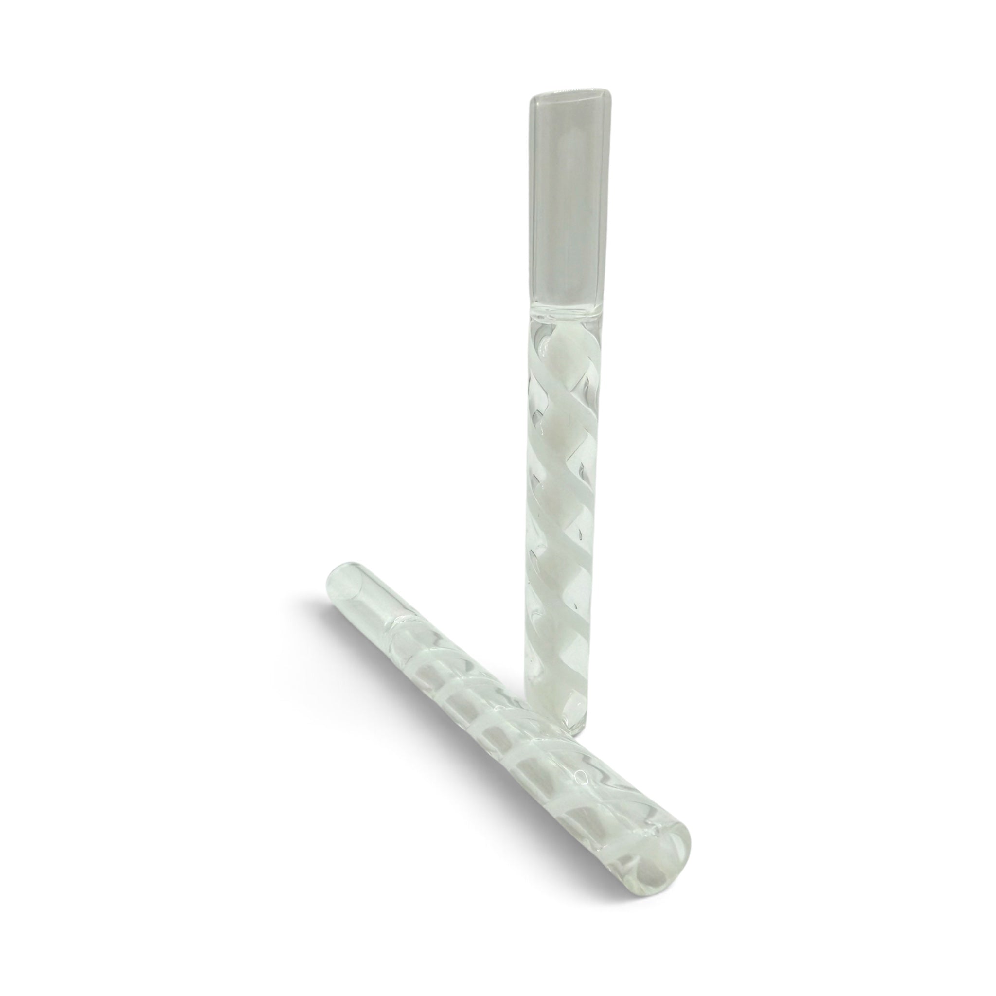 PURESMOKE Long Dong Noodles Glasfilter | ⍉ 11x100 mm | Crystal Snowline