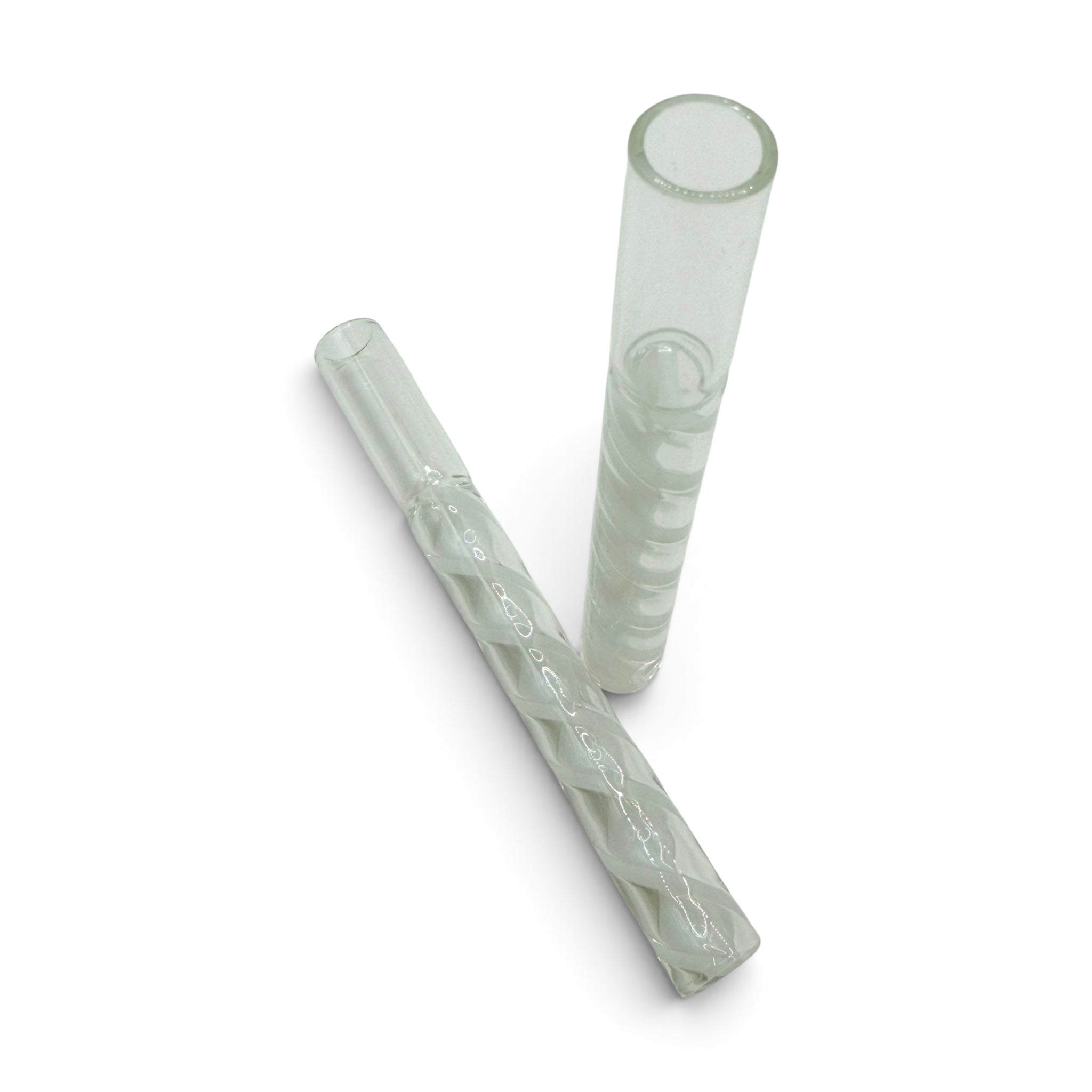 PURESMOKE Long Dong Noodles Glasfilter | ⍉ 11x100 mm | Crystal Snowline