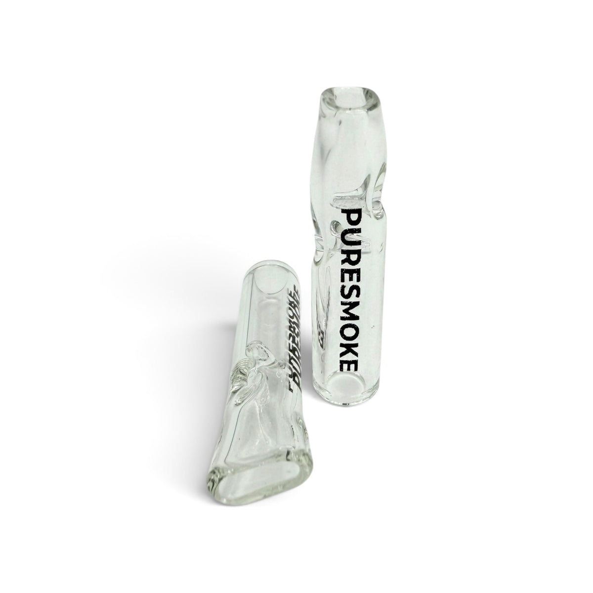 PURESMOKE Two Stitches Glasfilter mit Mundstück | ⍉ 8x35 mm | Jelly Clear - PURESMOKE Filters