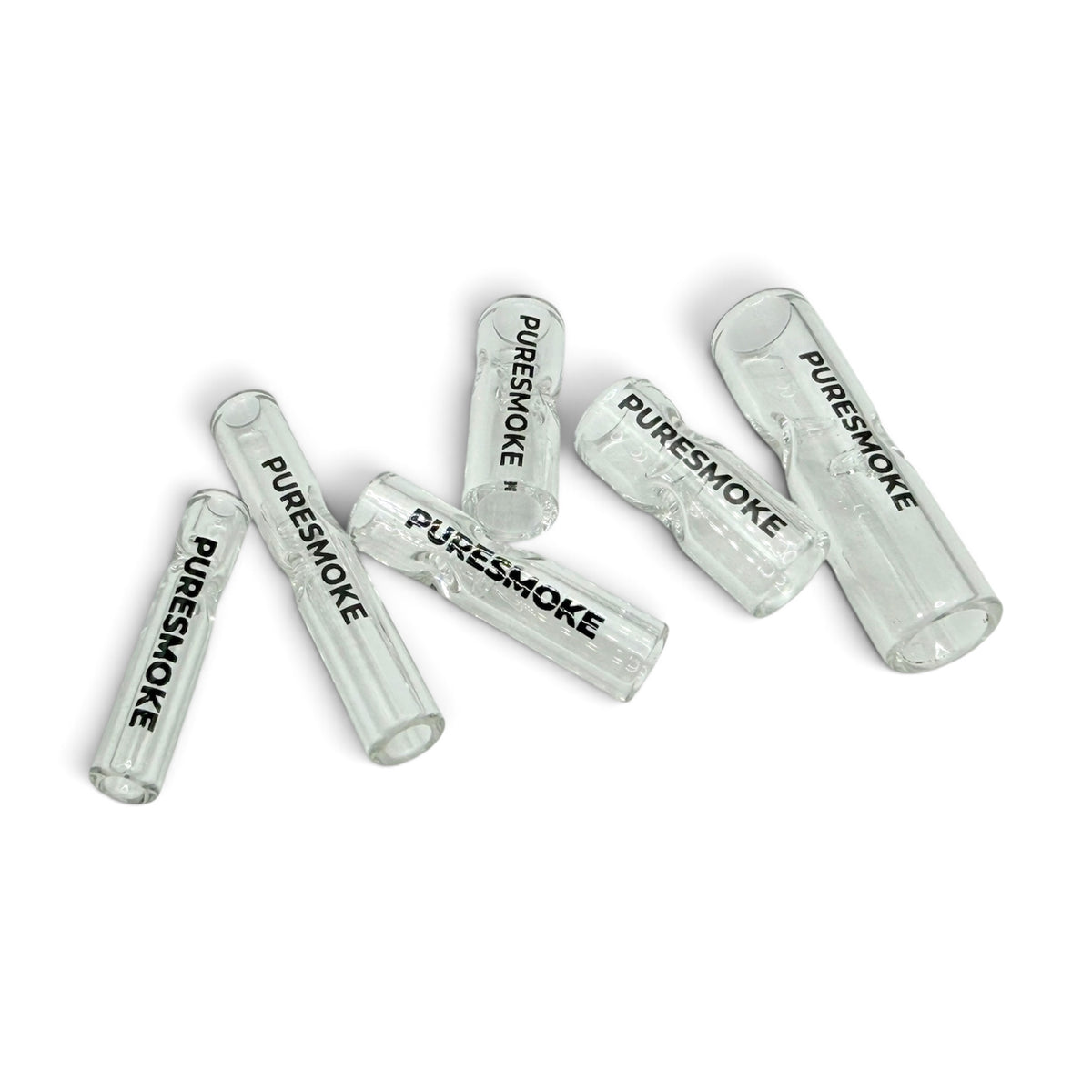 PURESMOKE Two Stitches Glasfilter | 6er Pack | ⍉ 6, 7, 8, 9, 10, 11 mm | Jelly Clear - PURESMOKE Filters