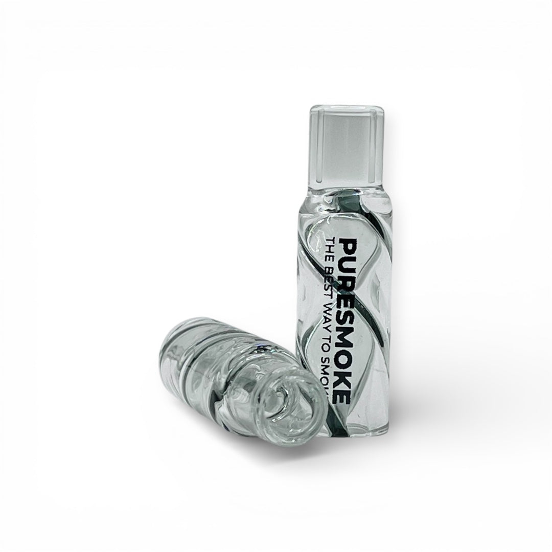 PURESMOKE Noodles Bottle Glasfilter | ⍉ 10/12mm | Liquid Jelly Black PURESMOKE Filters