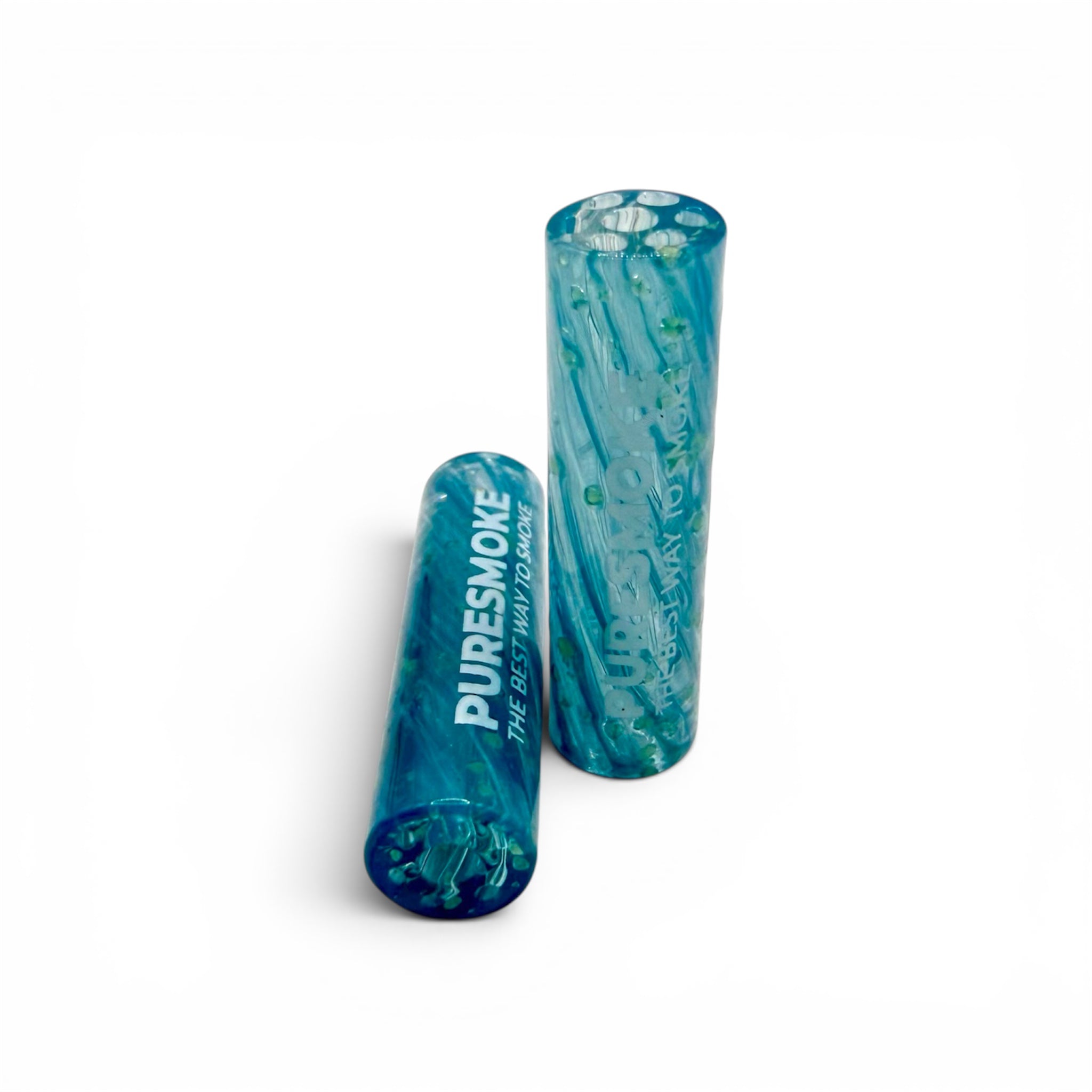 PURESMOKE Twist Glow in the Dark Glass Filter | ⍉ 10mm | Crimson Glow