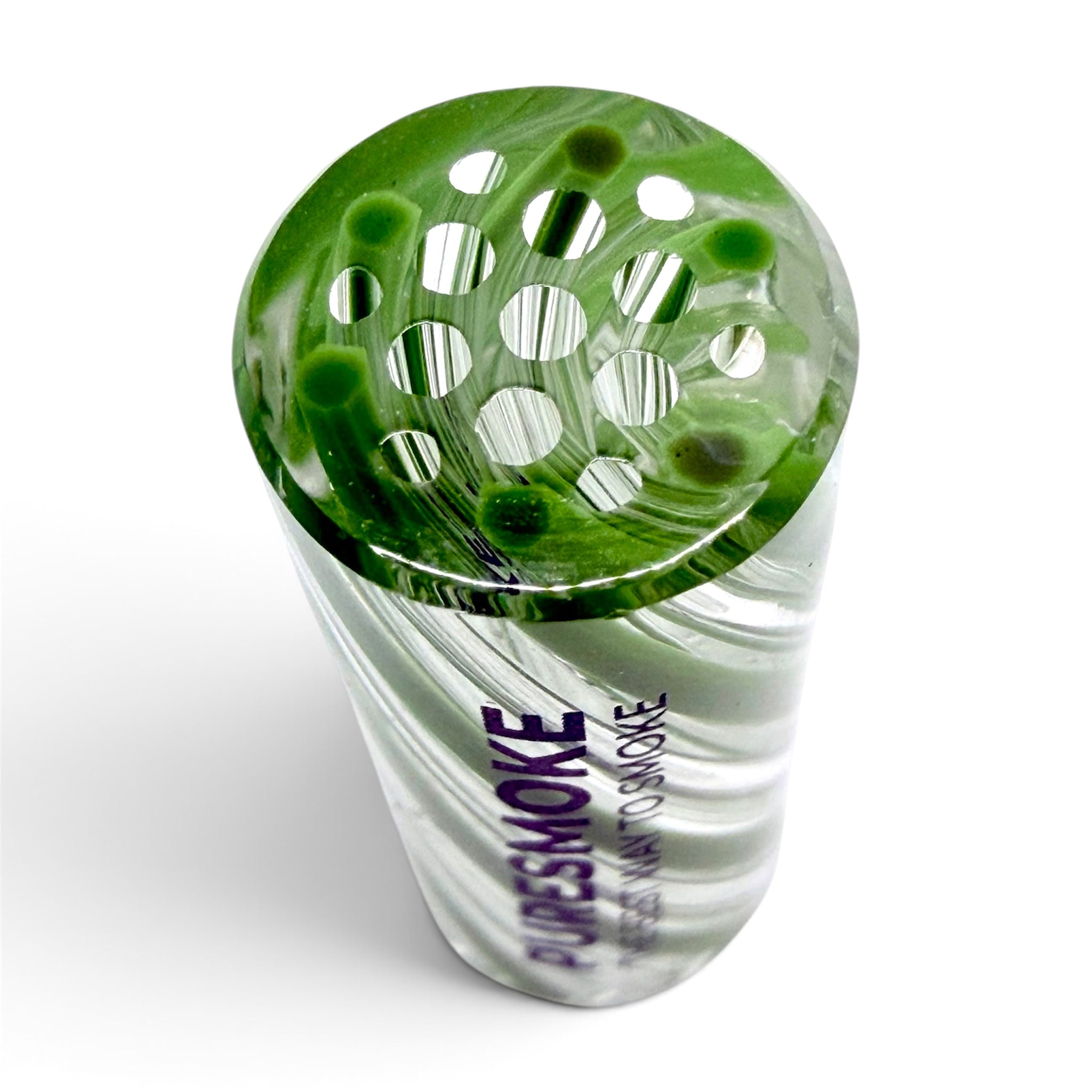 PURESMOKE Multihole Twist Glasfilter | ⍉ 12x30 mm | 13 Loch | Viridian