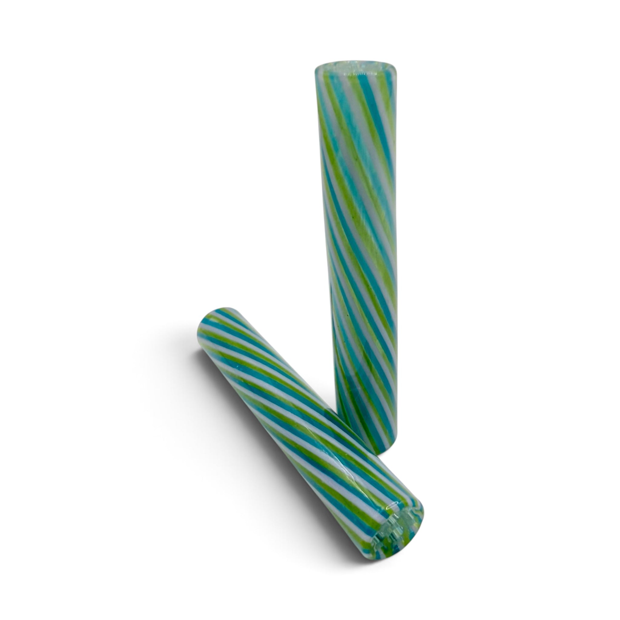 PURESMOKE Long Dong Twist Glasfilter | ⍉ 10x60 mm | Blue Jade