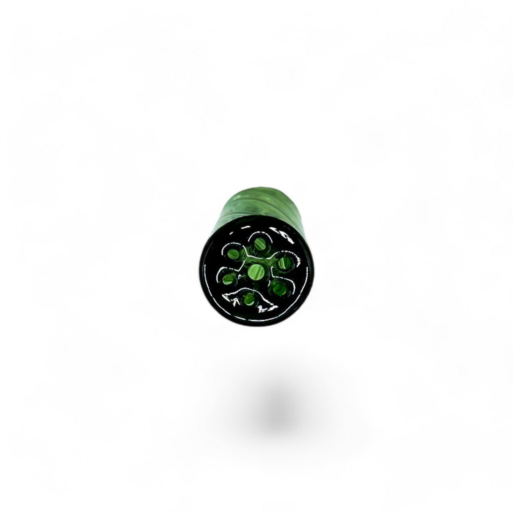 PURESMOKE 10mm Spiral Glasfilter Tip Green - PURESMOKE Filters