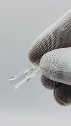 PURESMOKE Two Stitches Glass Filter | Single | ⍉ 9mm | Jelly clear
