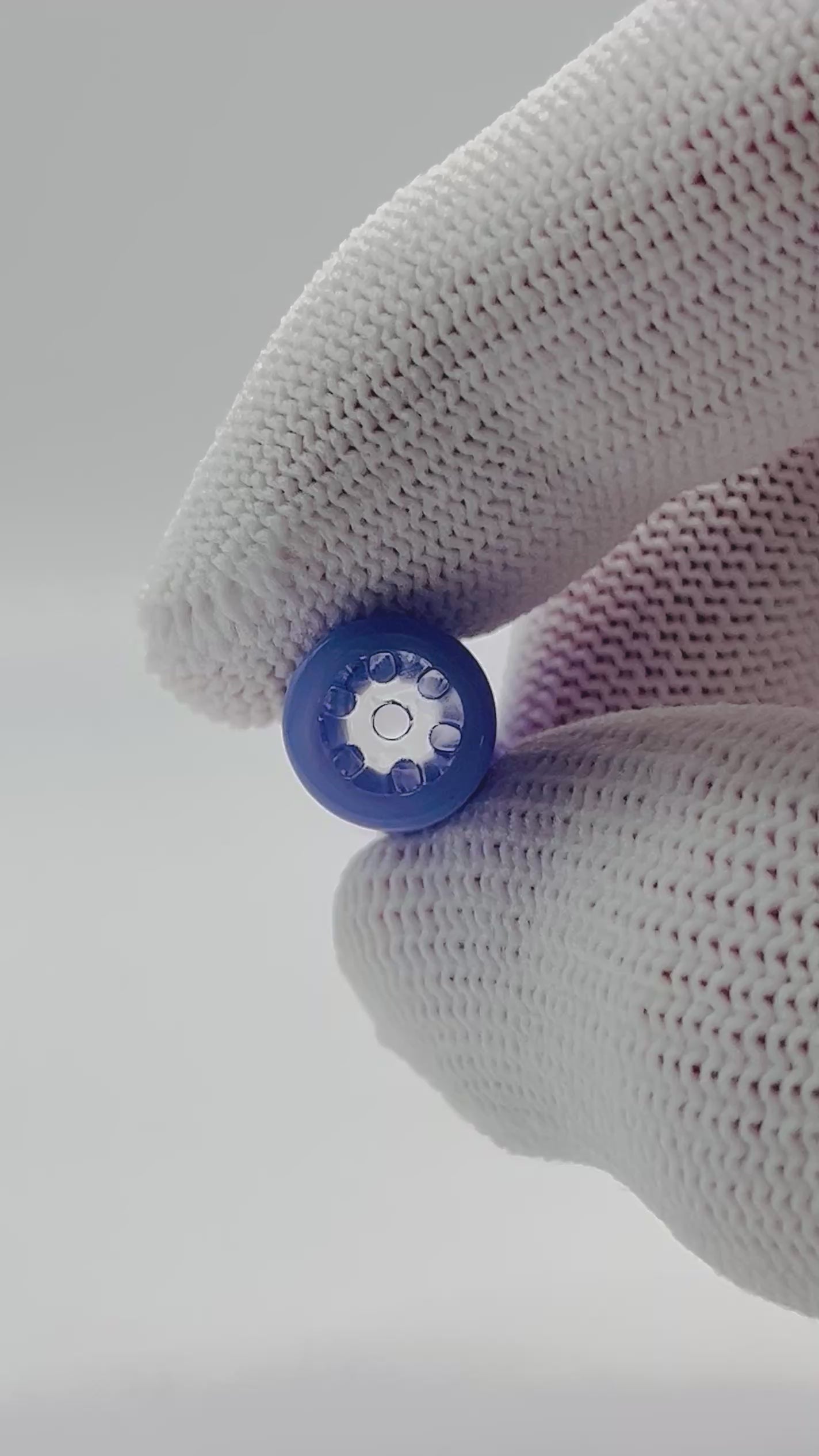 PURESMOKE 10mm Milky Glasfilter Tip - Dark Violett