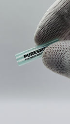 PURESMOKE Twist Glasfilter | ⍉ 8, 10 & 12mm | Crystal Blue Stripes