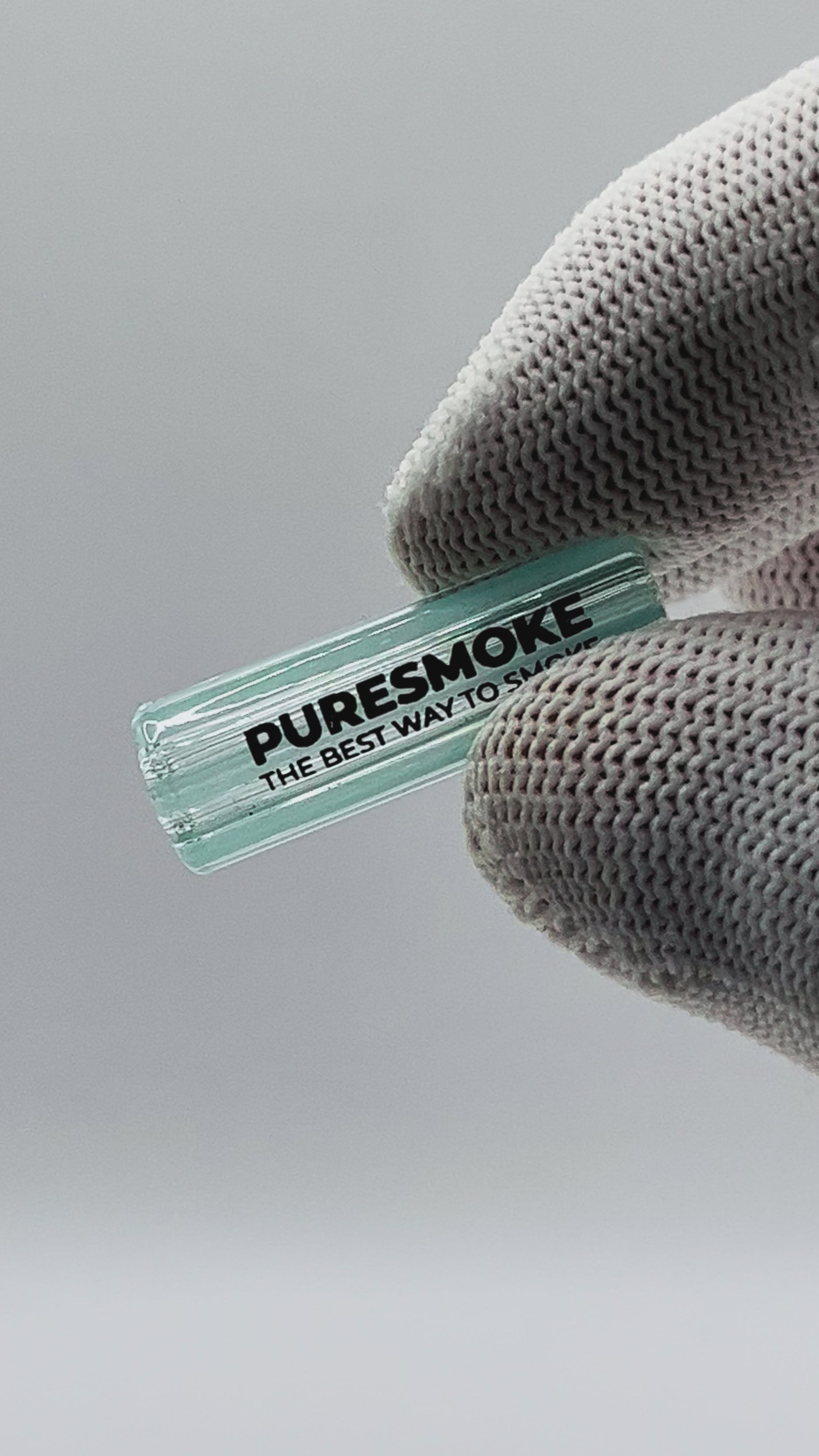 PURESMOKE Twist Glasfilter | ⍉ 8, 10 & 12mm | Crystal Blue Stripes