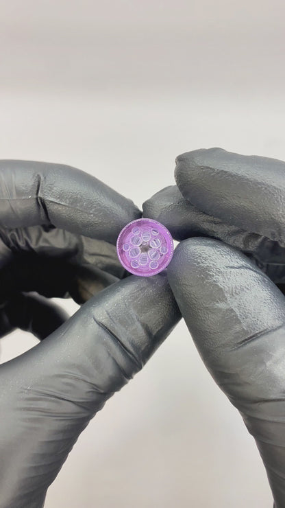 PURESMOKE 12mm Big Size Spiral Glass Filter Tip Light Purple (Special Edition)