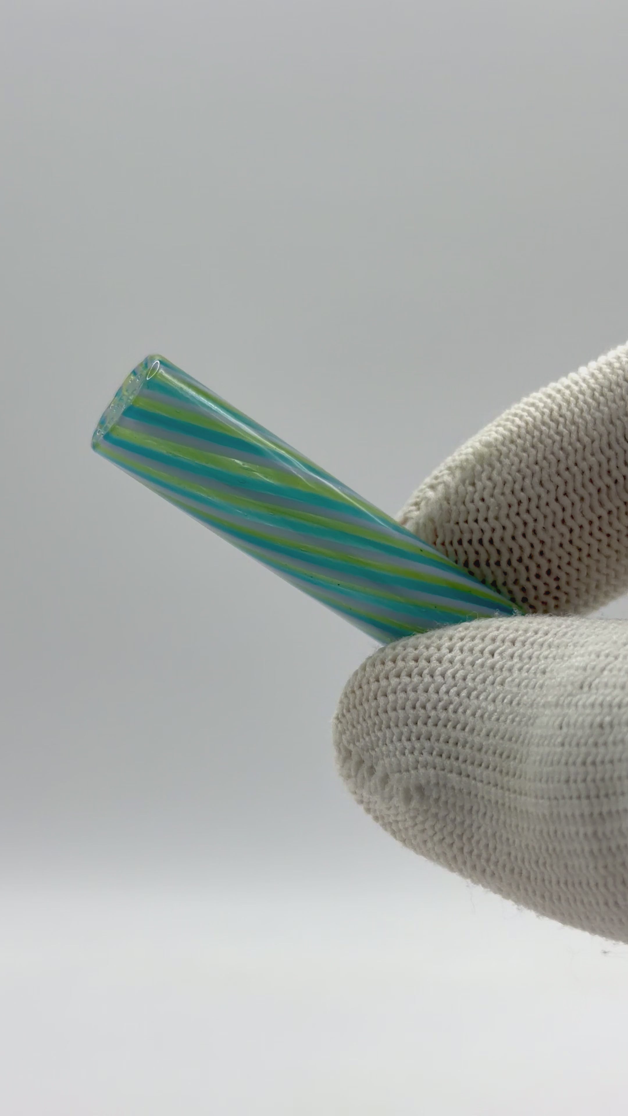 PURESMOKE Long Dong Twist Glasfilter | ⍉ 10x60 mm | Blue Jade