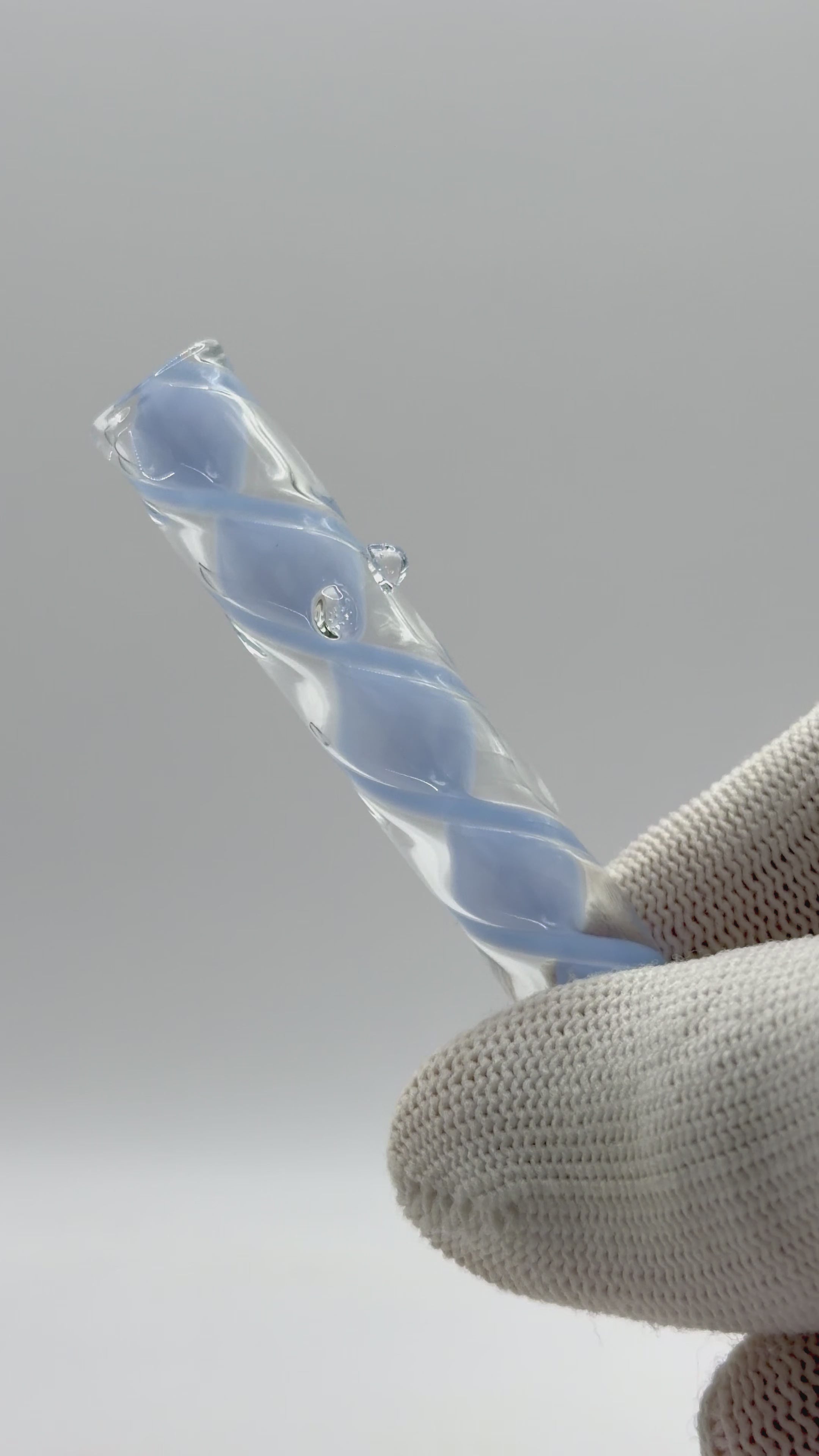 PURESMOKE Long Dong Noodles Glasfilter | ⍉ 12x90 mm | Baby Blue Sky