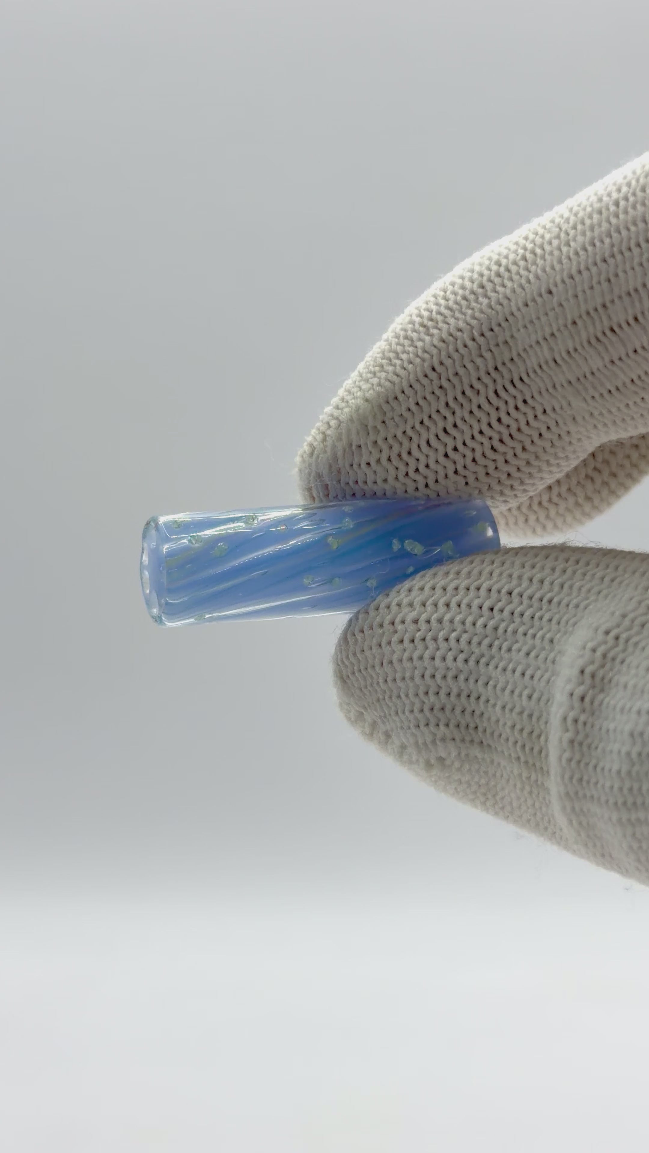PURESMOKE Twist Glow in the Dark Glasfilter | ⍉ 10x30 mm | 6 Loch | Candy Sky Glow