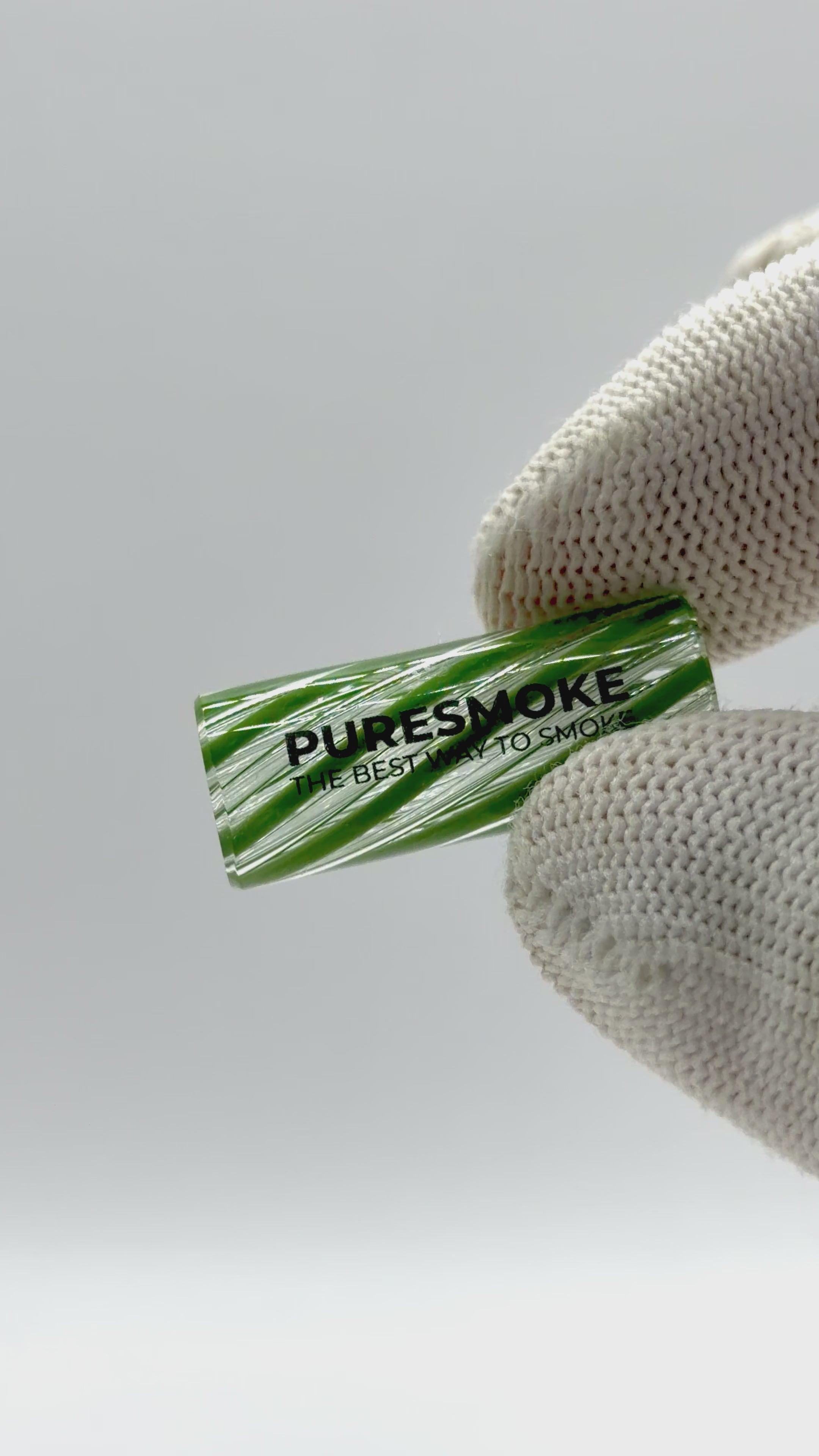 PURESMOKE Multihole Twist Glasfilter | ⍉ 12x30 mm | 13 Loch | Viridian