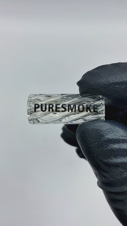 PURESMOKE 10mm Spiral Glass Filter Tip Clear