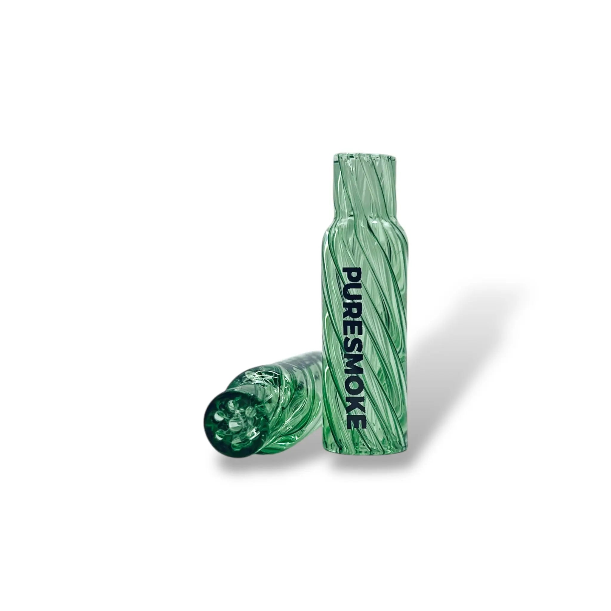 PURESMOKE 10/12 Bottle Glasfilter Tip - Green PURESMOKE Filters