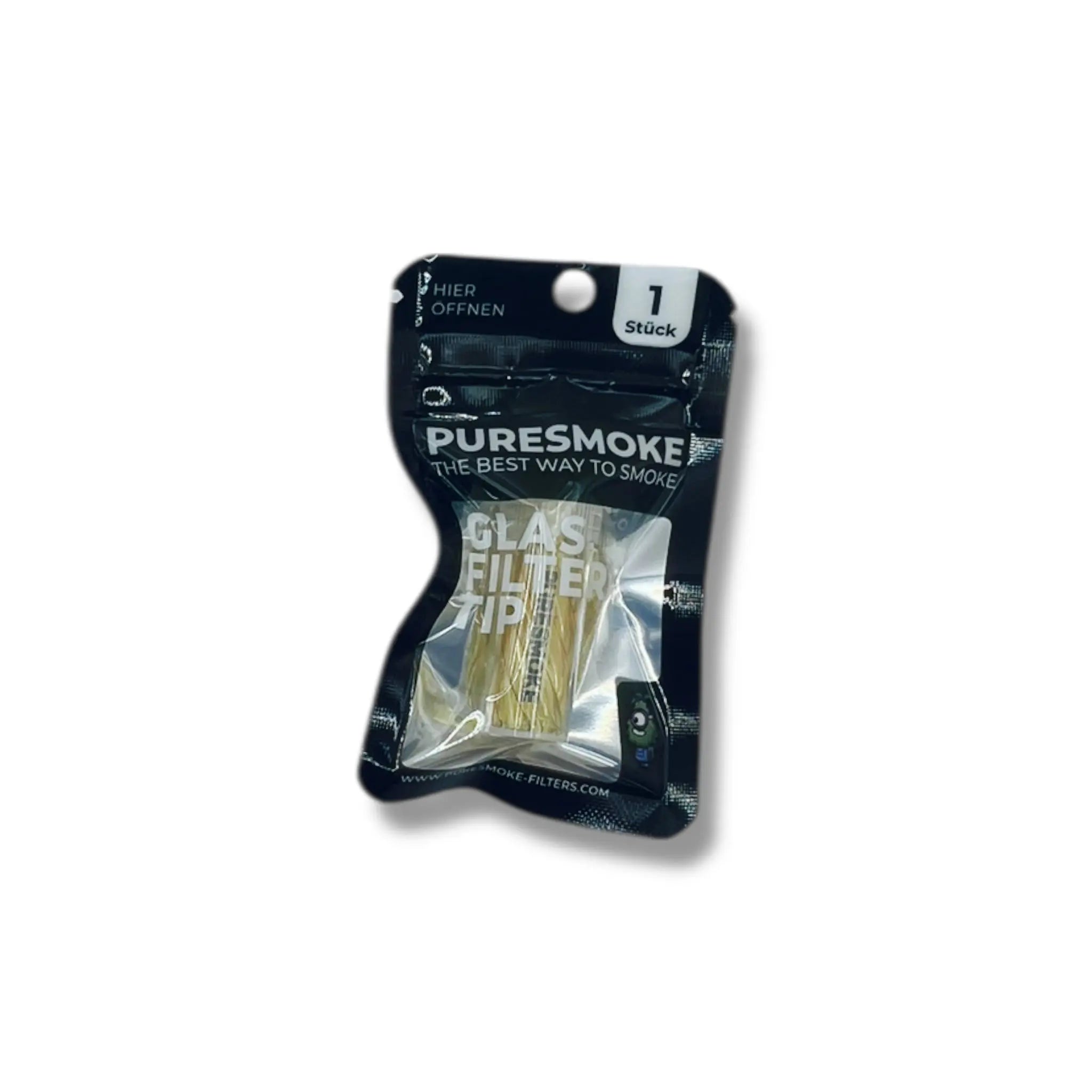 PURESMOKE 10/12 Bottle Glasfilter Tip - Yellow PURESMOKE Filters