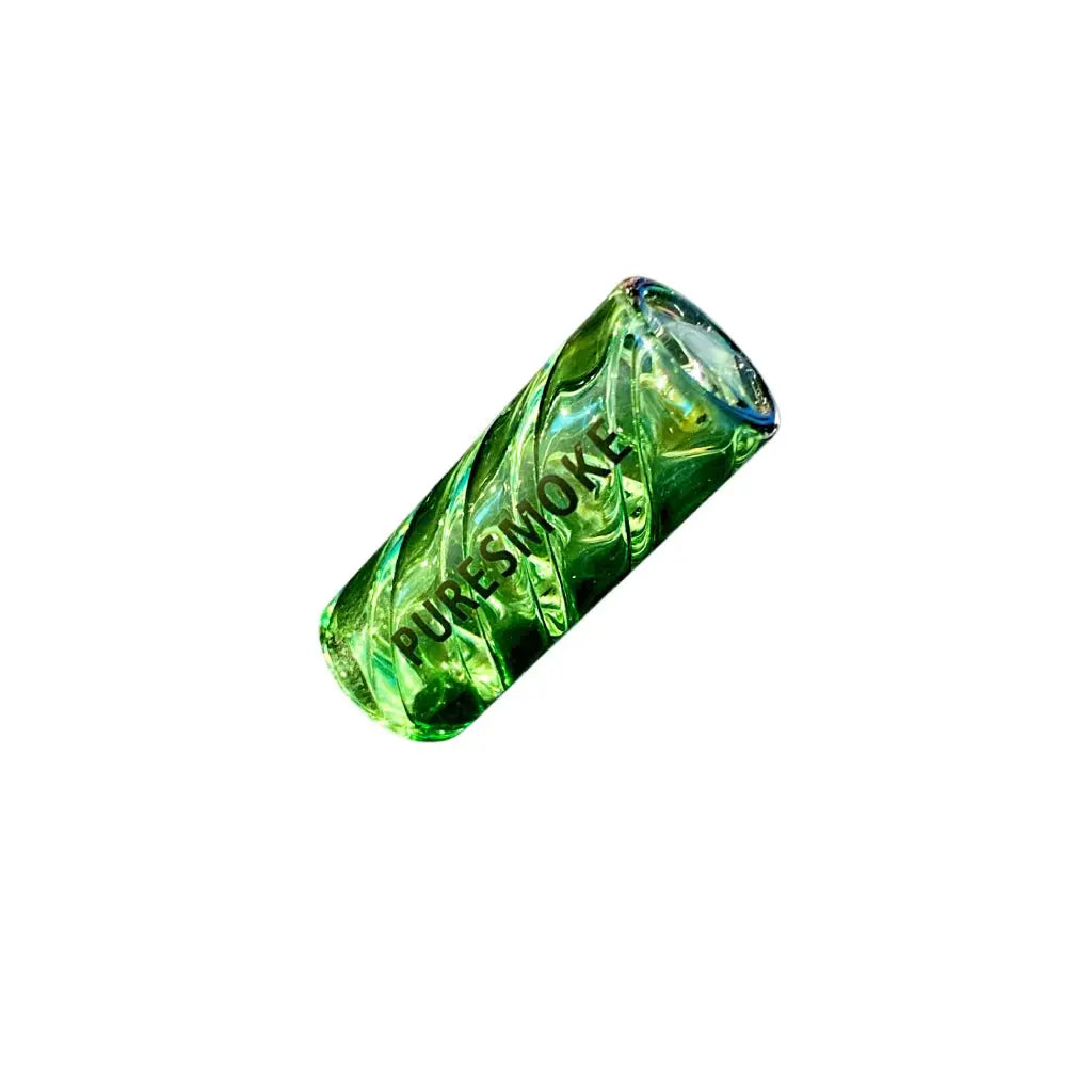 PURESMOKE 10mm Noodles Glasfilter Tip - Light Green PURESMOKE Filters