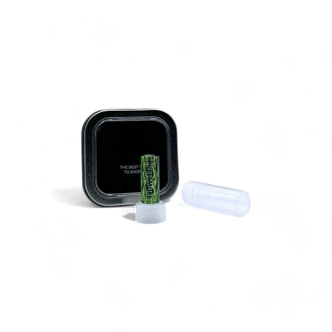 PURESMOKE 10mm Spiral Glasfilter Tip - Green PURESMOKE Filters