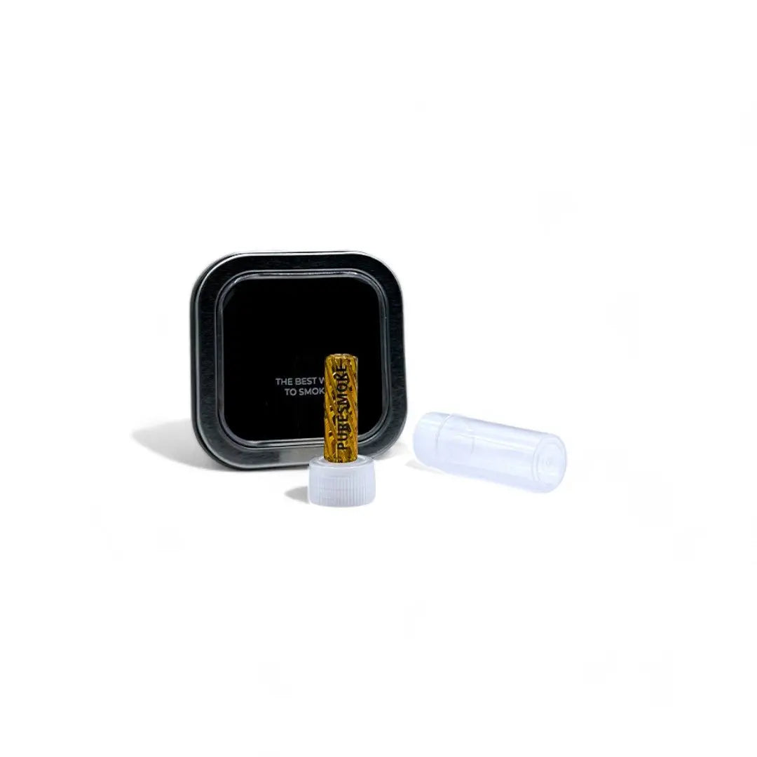 PURESMOKE 8mm Spiral Glasfilter Tip - Yellow PURESMOKE Filters